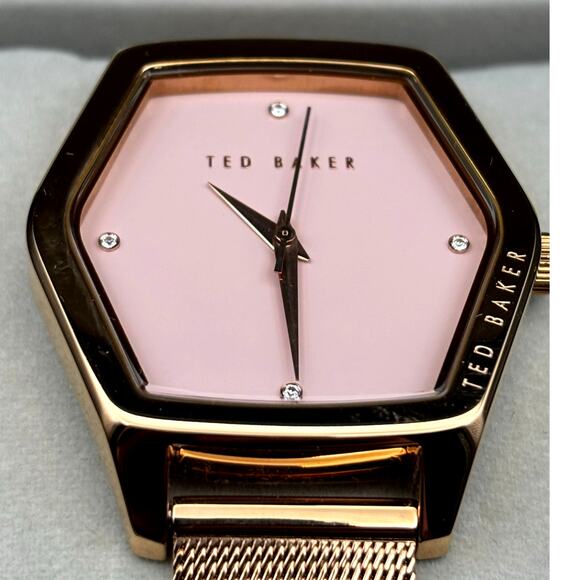 Ted Baker Exter BKPEXF004 Women\'s 36mm Rose Gold Mesh Swarovski Watch NIBWT main image 11